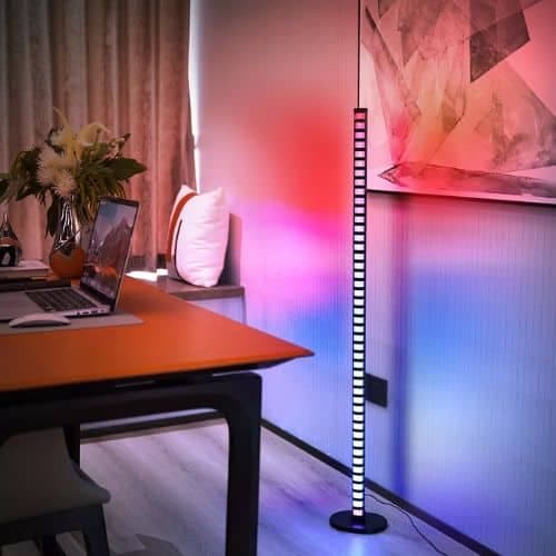 Lampara Barra Rgb Led De Pie Audioritmica Con Control 1.2mts 2