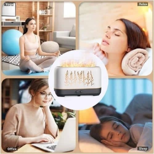 Humidificador 200ml Difusor Efecto LLama Aromatizador 1