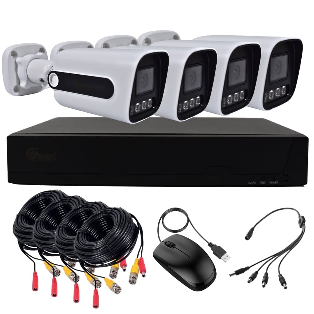 Kit de 4 Camaras FullHD Exterior Aquiles