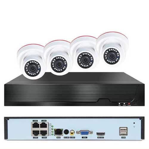 Kit 4 Camaras Seguridad 3 Mpx Poe