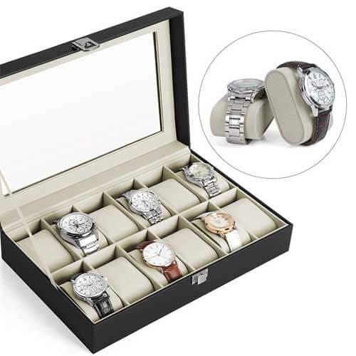 Organizador de Relojes 12 Compartimientos