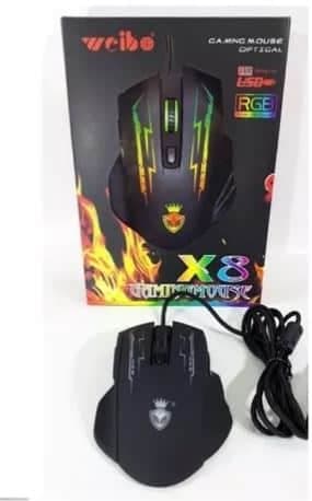 Mouse weibo X8 iluminado