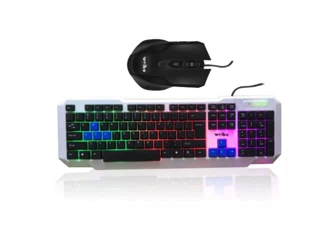 Combo Gamer Weibo Teclado Mouse Retro iluminado