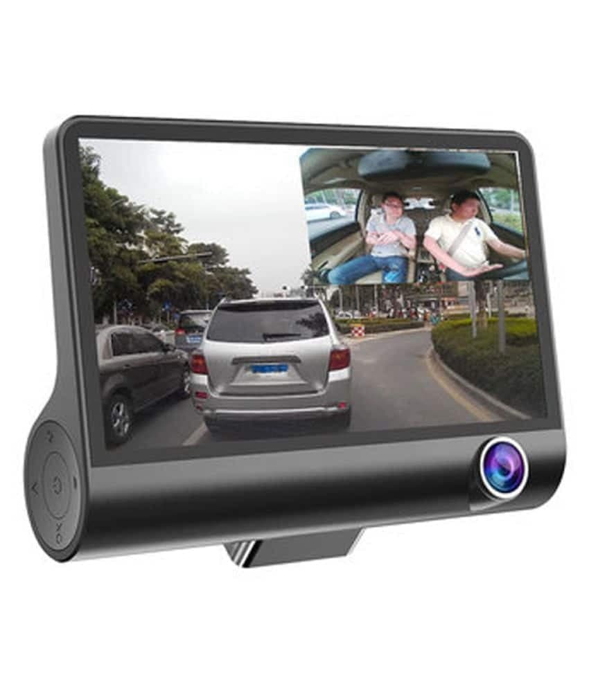 Cámara De Auto Triple Cabina Frente Y Reversa Fullhd Camara