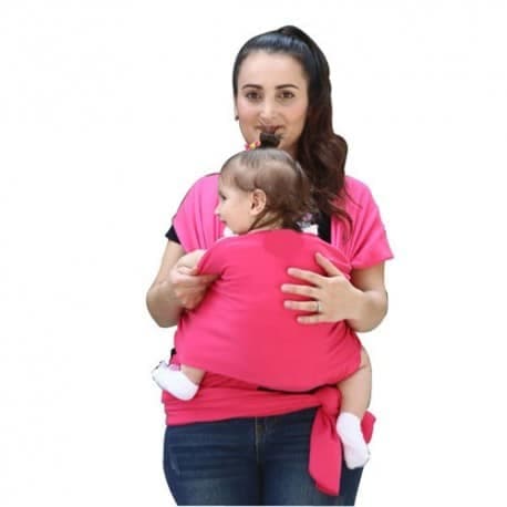 Porta Bebe Fular Recien Nacido Canguro Rosado