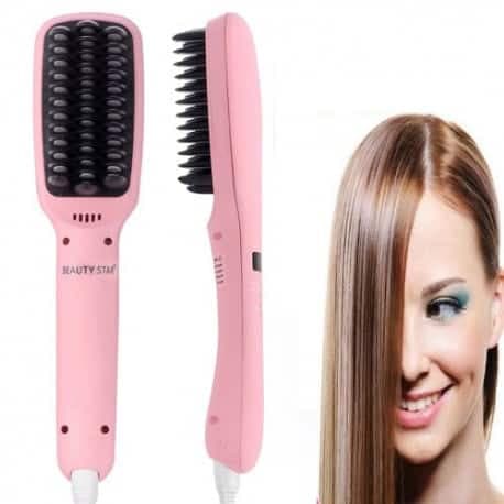 Peine Plancha Pelo Alisador de Ceramica Con Led