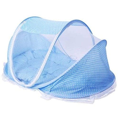 Cuna Plegable Portatil Mosquitero Para Bebe Celeste