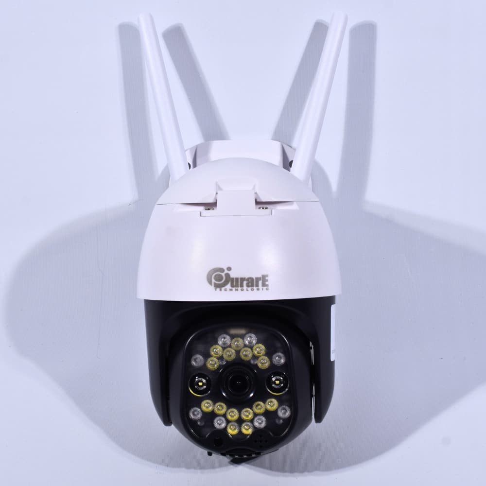 Camara de Seguridad Exterior WiFi Purare Technologic Cronos 2 SHZ-102 2MP Pan Tilt Vision Nocturna Color con 20 LED Audio Bidireccional