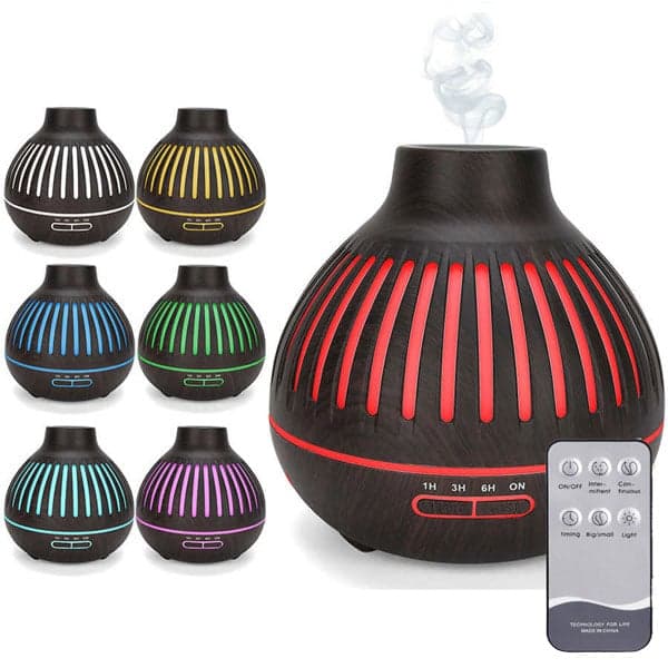 Humidificador 400Ml Difusor Aromatizador 7 Colores
