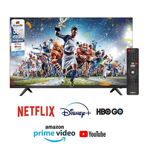Tv SMART 58 Enxuta Ultra HD 4K Youtube Netflix