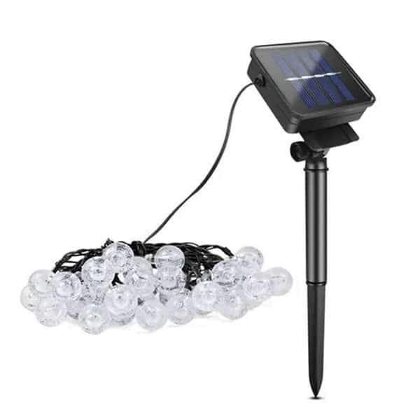 Guirnalda Guia De Luces Luz Solar Led Bombitas Decorativas