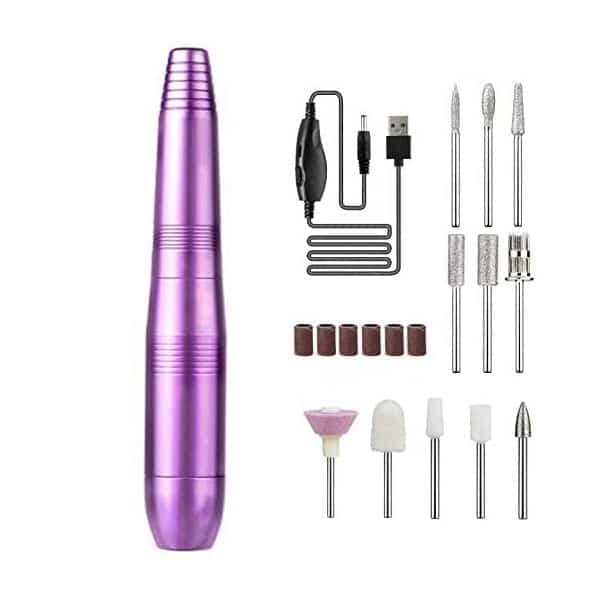 Torno Uñas Metalico 18.000 rpm Usb Con Fresas