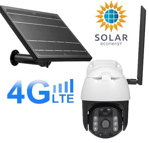 Cámara Domo Lte 4g Con Panel Solar Y Batería Incluida