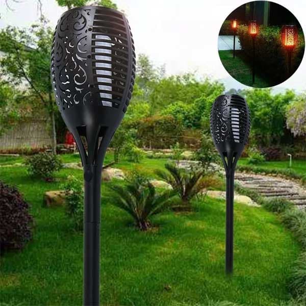Antorcha Foco Solar Led Para Jardin Exterior