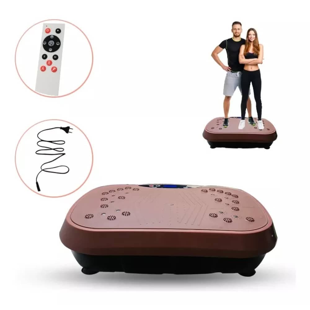 Plataforma Vibratoria Pro Fitness Con Control Remoto y Bandas Elasticas