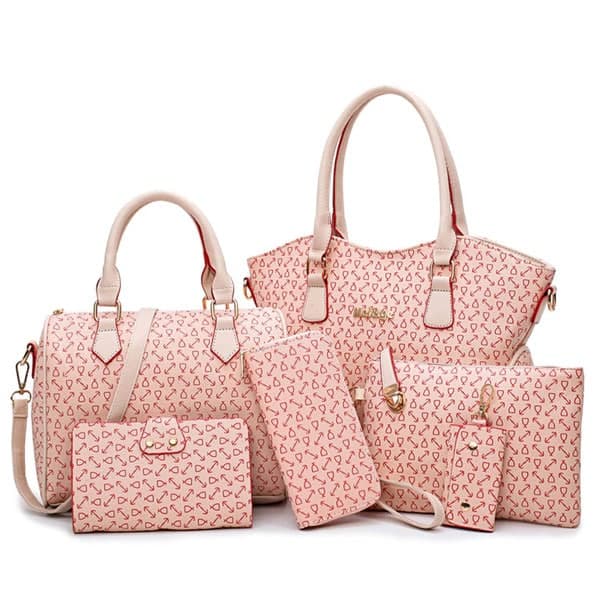 Bolso Cartera Billetera Sobre Tarjetero Neceser Set 6 en 1