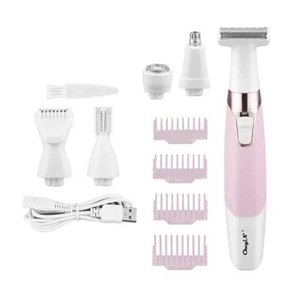 Depiladora Corporal Y Facial 5 En 1 Inalambrica Usb Para Ti