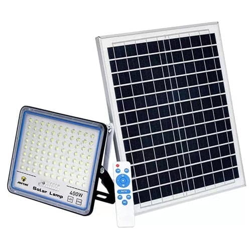 Foco Led Panel Solar 400w Con Sensor Y Control Remoto