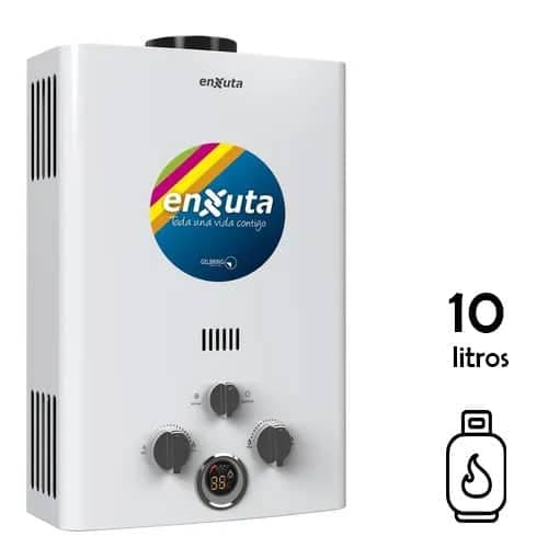 Calentador Instantaneo A Gas Enxuta 10 Litros