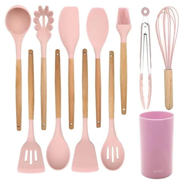 Set De Espatulas Cocina Antiadherente 12 Pcs De Silicona