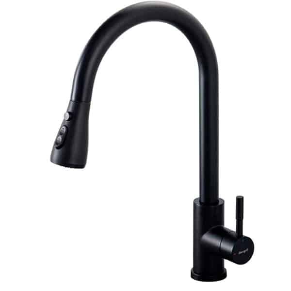 Grifo Monocomando Extensible De Cocina Acero Inoxidable