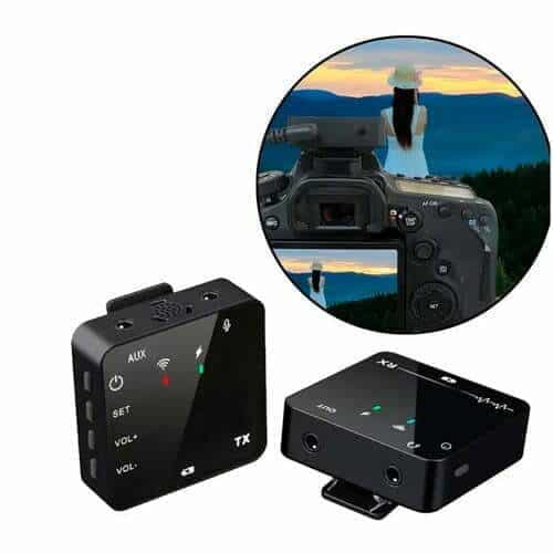 Microfono Lavalier Inalambrico Sopalero Y Clip Con Receptor