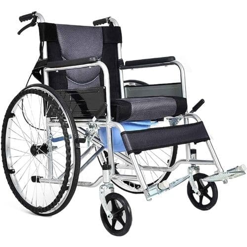 Silla De Ruedas Plegable Ligera De Autopropulsión Neumáticos Macizos Macizos