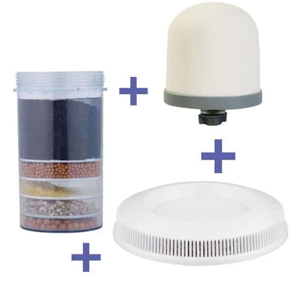 Kit Filtros De Repuesto Para Dispensador De Agua 3 Piezas