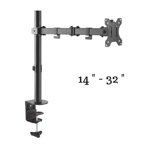 Soporte Movil Para Monitor Tv Hasta 32 Pulgadas Con Prensa