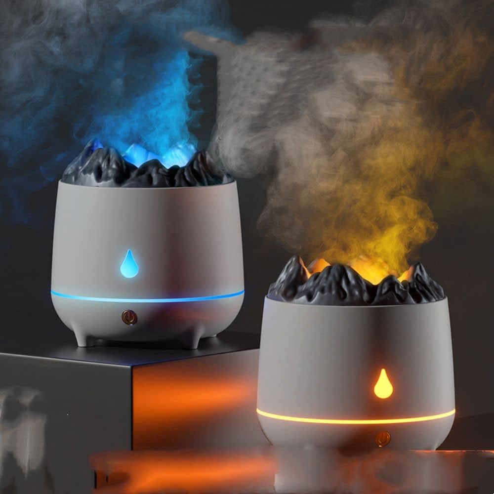 Humidificador 400ml Difusor Efecto Volcan Aromatizador
