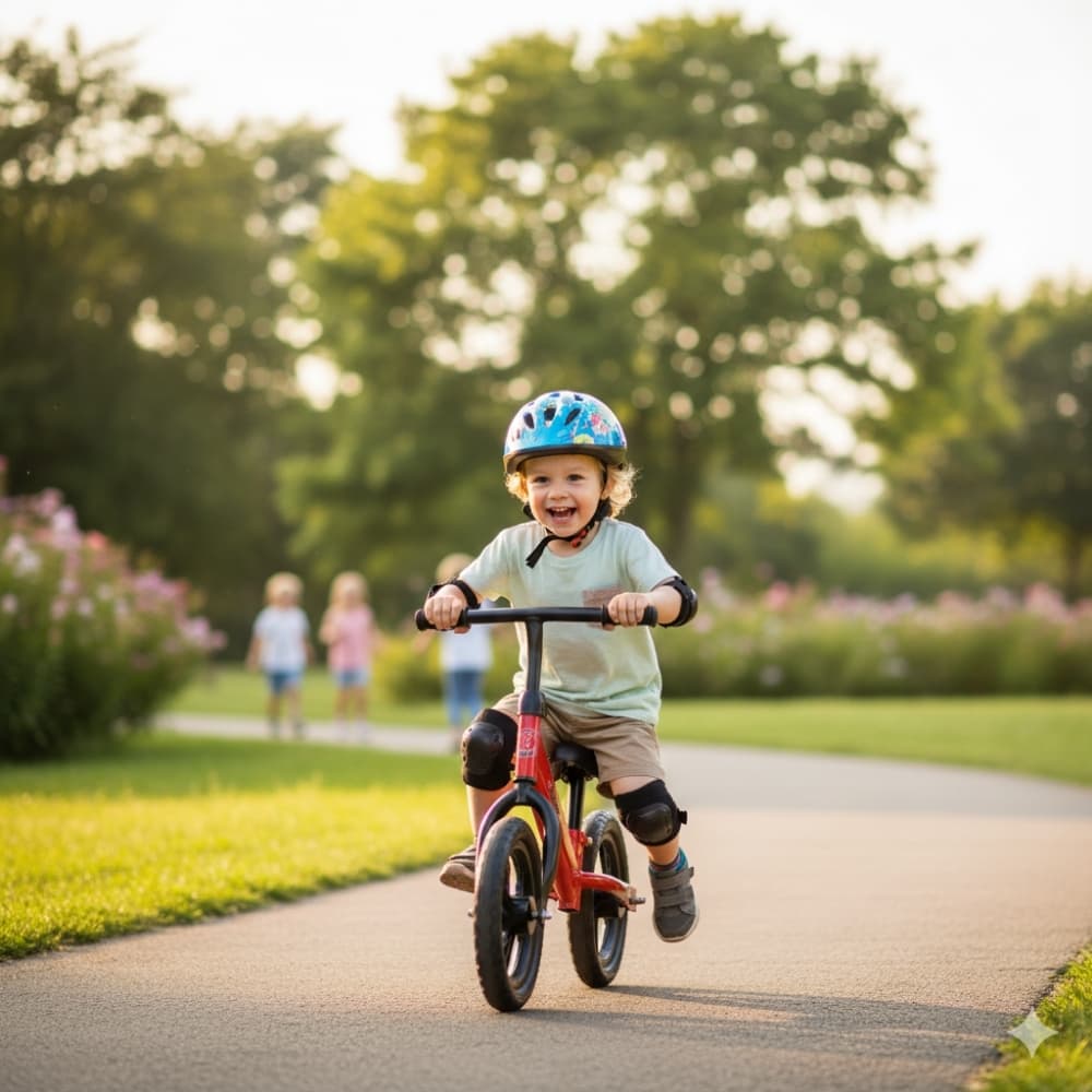 Chivita para Niño/Niña Bicicleta Metálica Sin Pedales COLOR ROJO
