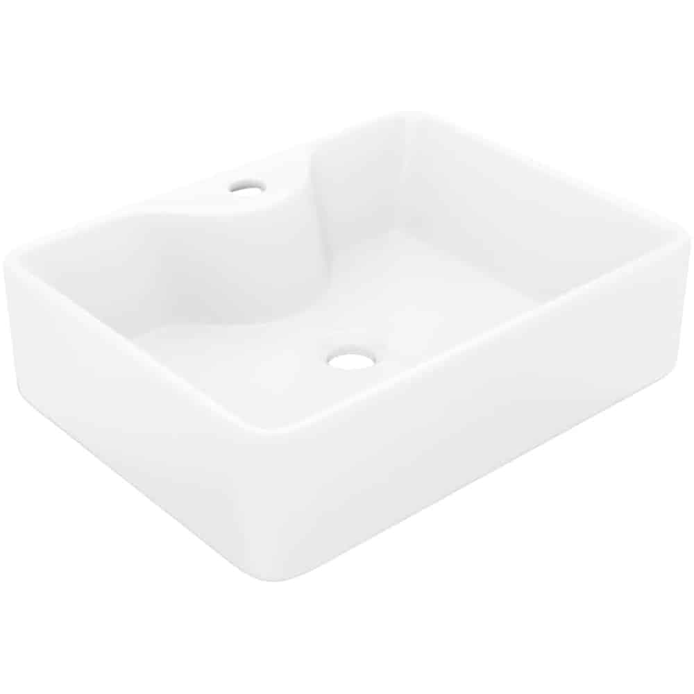 Bacha De Apoyo Rectangular Ceramica Moderna 48 X 37,5 X 13cm