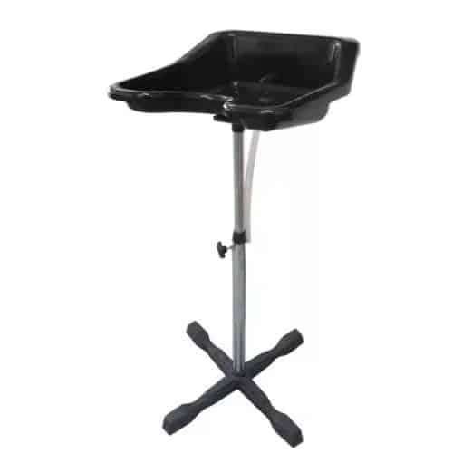 Lavatorio Palangana para Peluquería Pie Regulable y Portátil