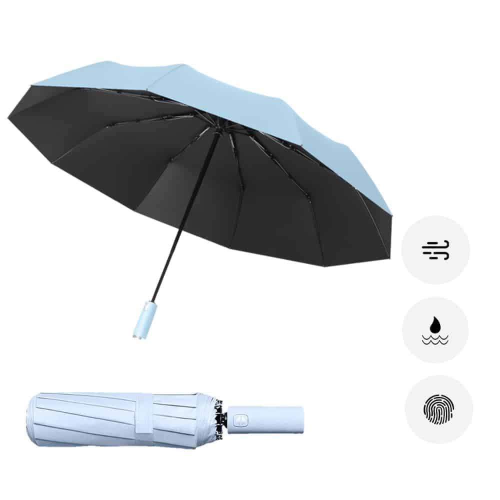 Paraguas Reforzado Automático Abre y Cierra Solo Con Estuche