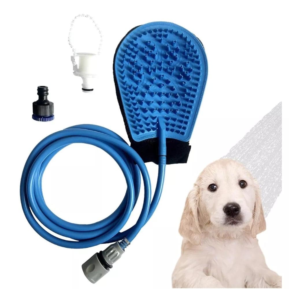 Guante Tipo Manopla 2 En 1 Para Baño Mascota Perro Con Agua
