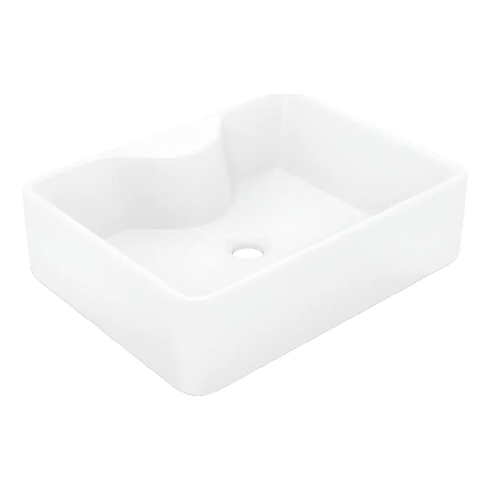 Bacha De Apoyo Rectangular Ceramica Moderna 48 X 37,5 X 13cm