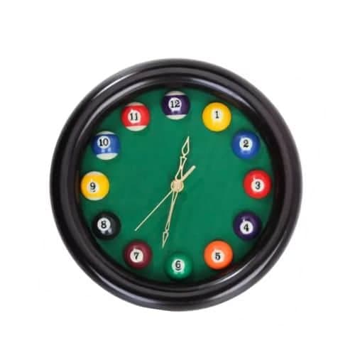Reloj De Pared Motivo Bolas De Pool Billar 24cm