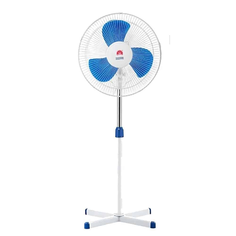 Ventilador de Pie Potente con 3 Aspas Ajustable Rotación 3 Niveles de Potencia