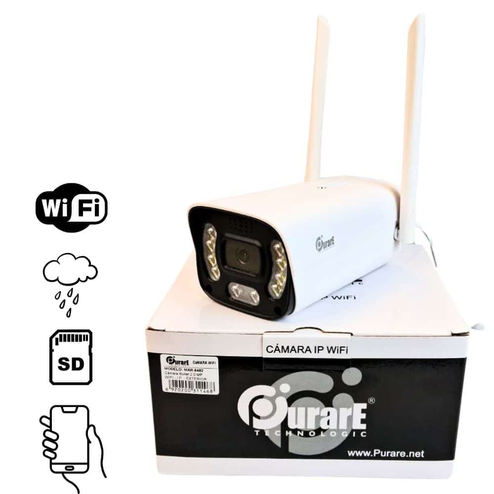 Camara Exterior 3MP Fija Inalámbrica Wifi Urano IP