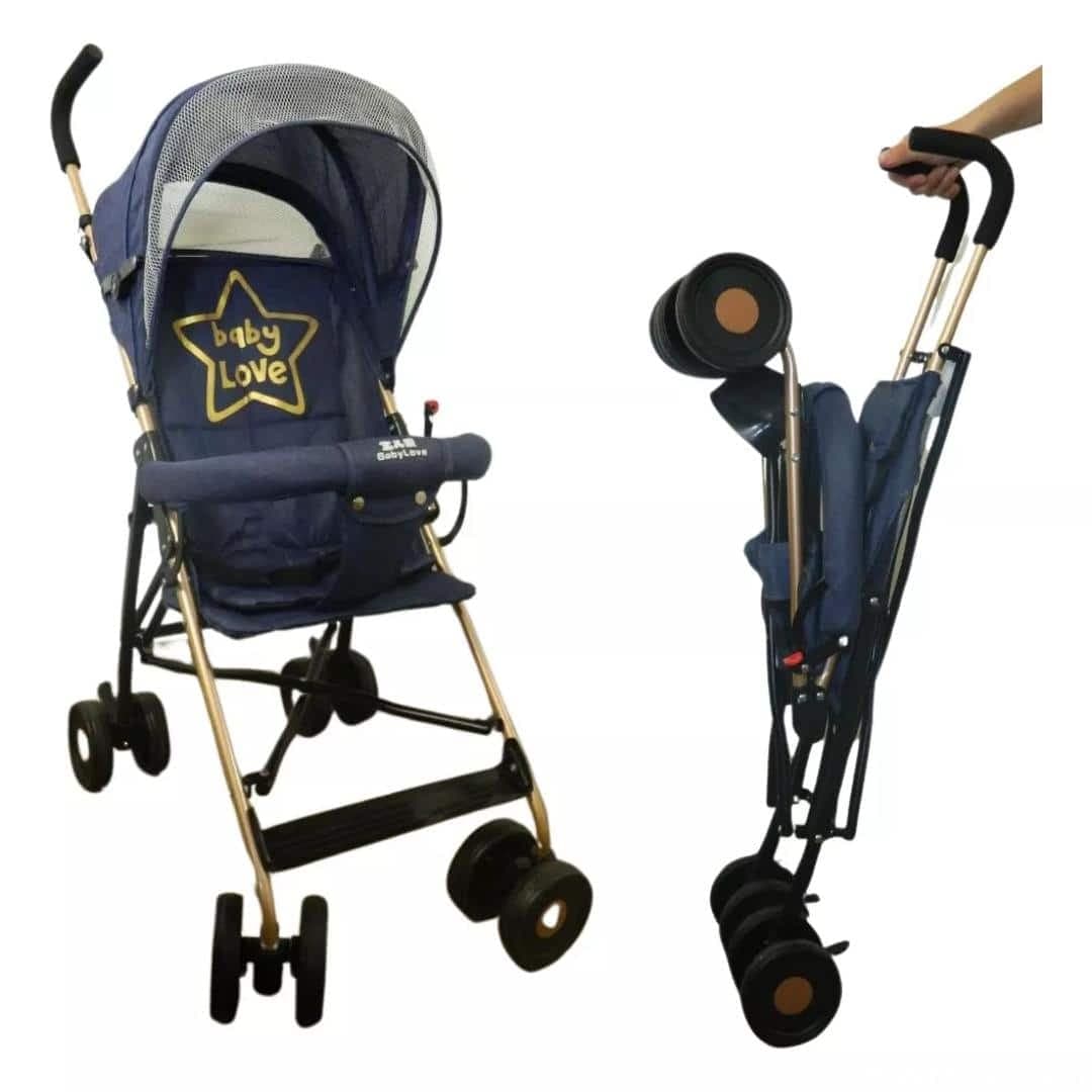 Coche Bebe Paraguitas Plegable Comodo De Paseo Con Capota