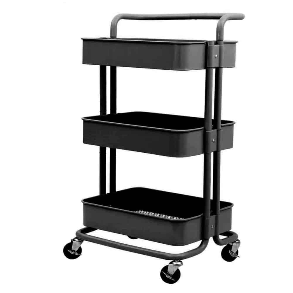 Carrito De 3 Pisos Con Ruedas Organizador Auxiliar Cocina