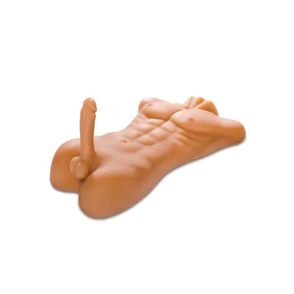 Medio Torso Hombre Con Pene Abdominales Grande