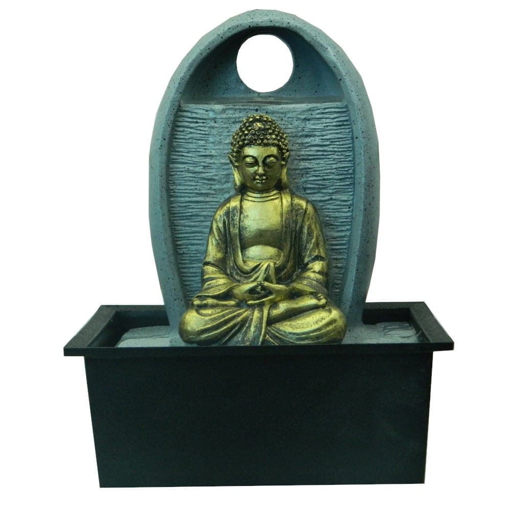 Fuente Buda Zen Meditación Agua de Interior Decorativa