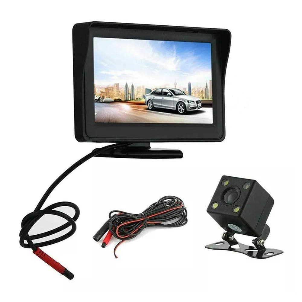 Cámara Monitor 4.3 Pulgadas De Auto Para Reversa Calidad HD