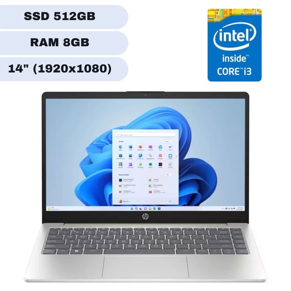 Notebook HP 14-EP0033 Core™ i3-1315U 512GB SSD 8GB 14"