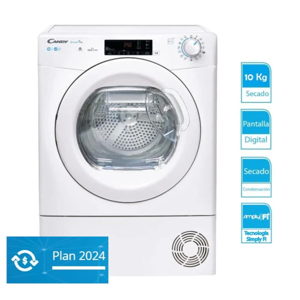 Secarropa Candy independiente Condensación 10 Kg Smart