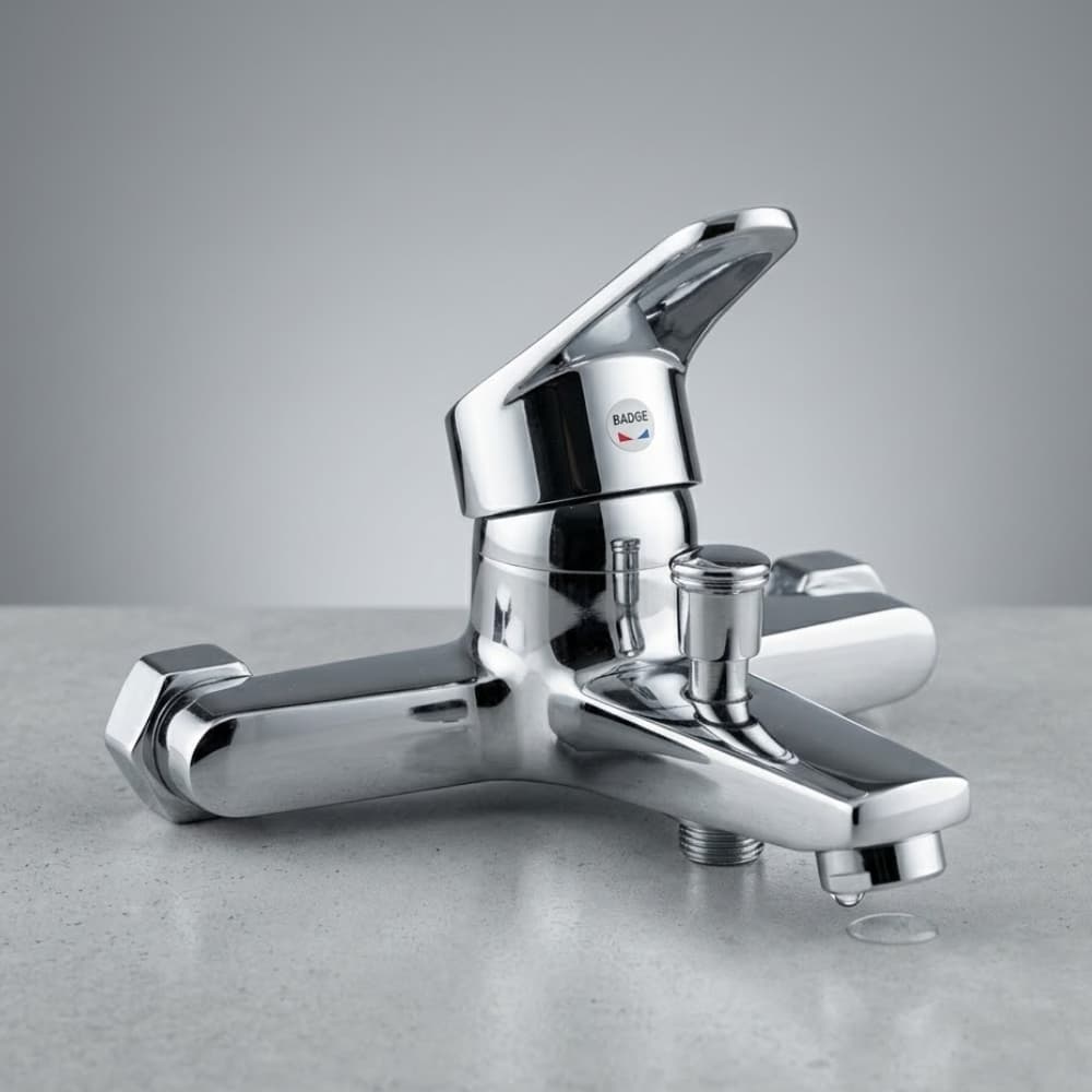 Grifo Monocomando De Pared Frío Calor Cocina Baño Cromado Moderno