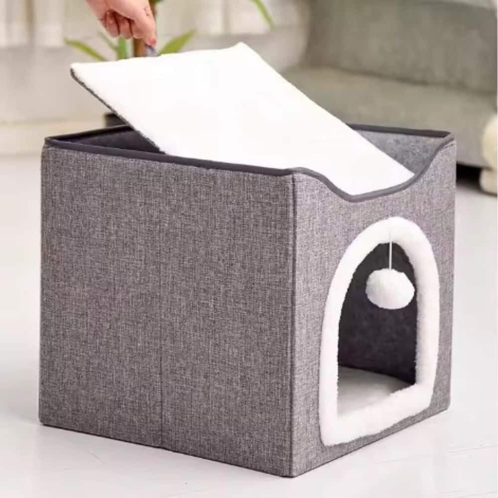 Casa Plegable Grande P/interior, Con Tablero P/rascar Y Bola