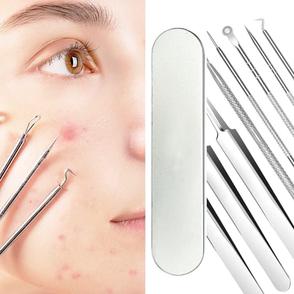 Set 8pcs Removedor de Acne PuntosNegros Comodones