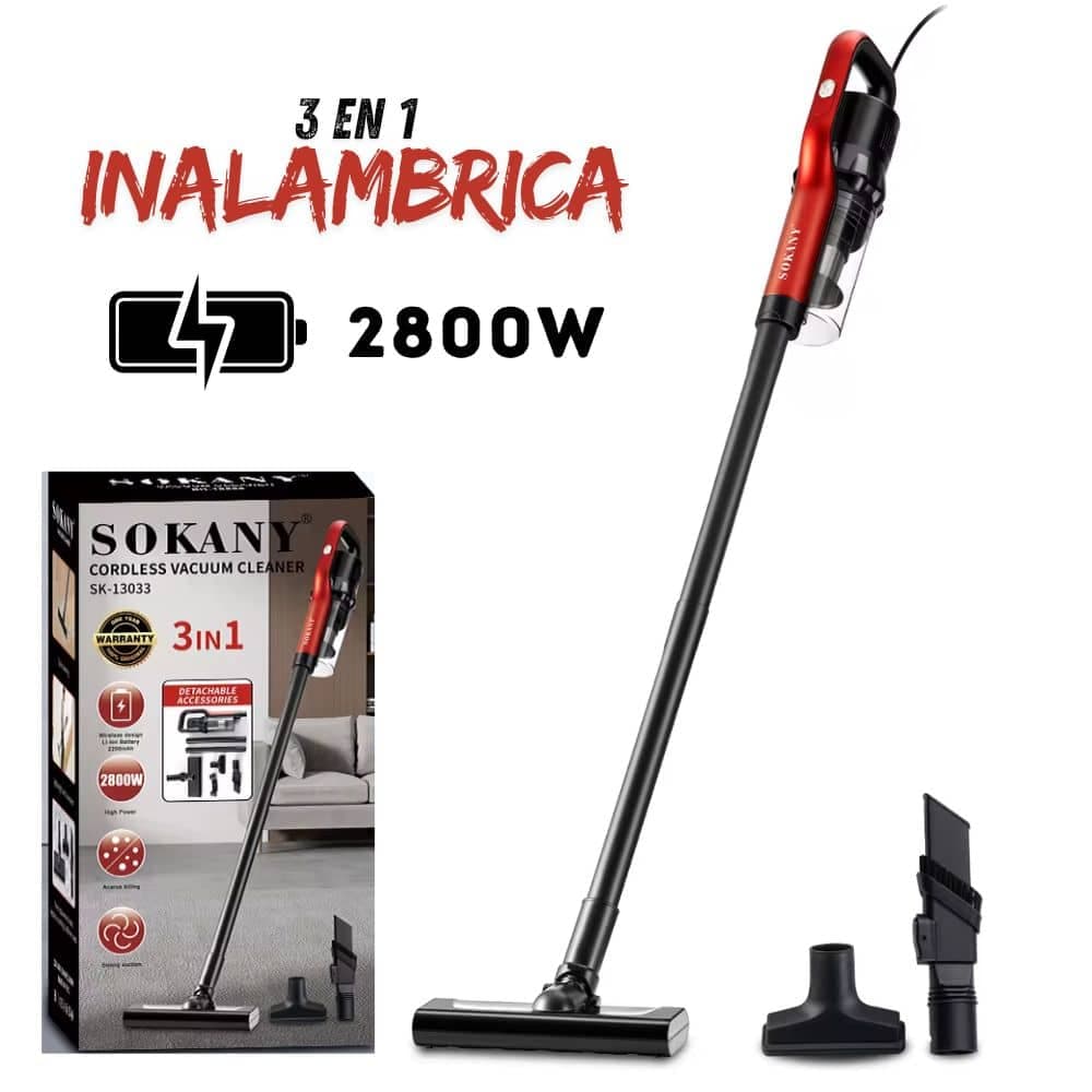 Aspiradora De Mano Inalámbrica Hogar 2800w Sokany SK-13033